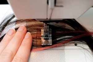 Sewing wefts