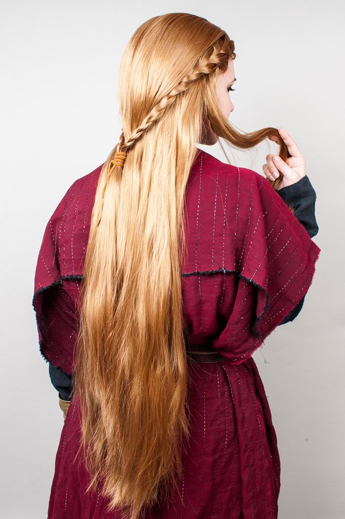 braided wig for reenactment