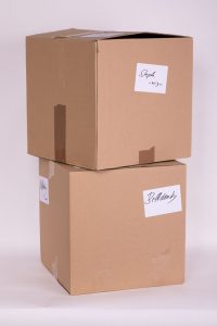 wigs stored in boxes