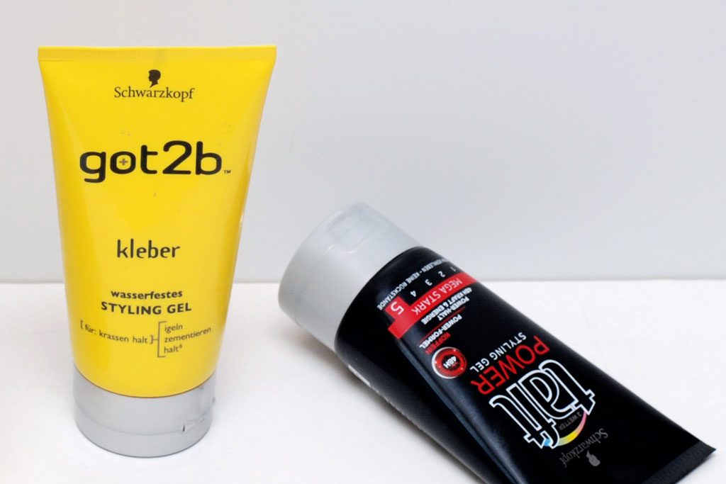 spiking glue and hair gel