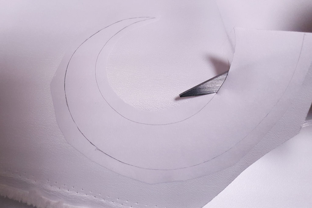 cutting out applique