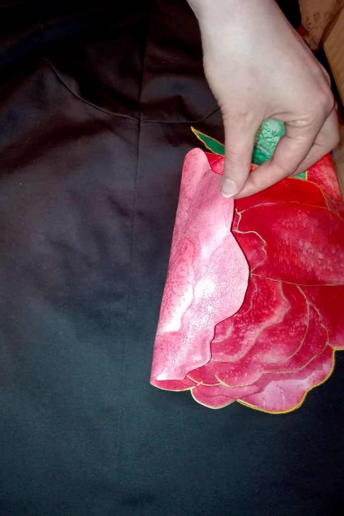 applique over seam