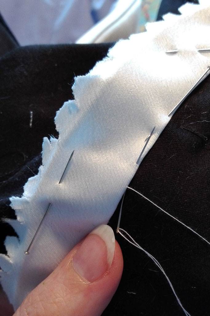 hand-sewing applique