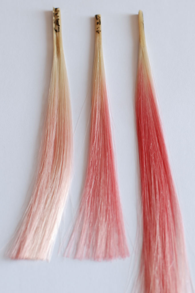 wig dye swatches red