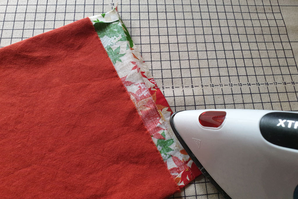 fold and press seam allowance