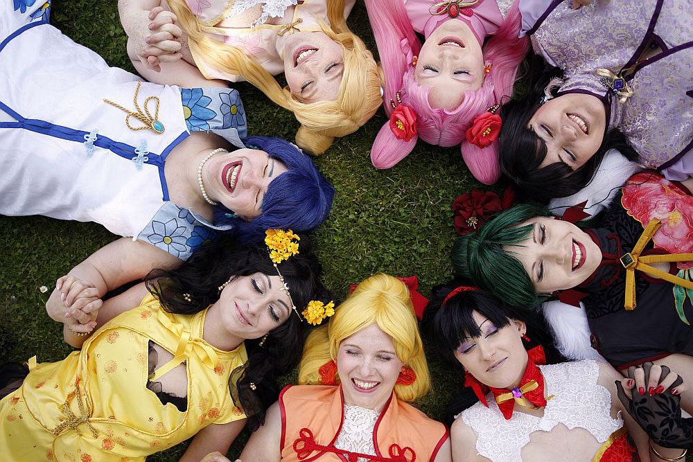 Sailor Moon cosplay group