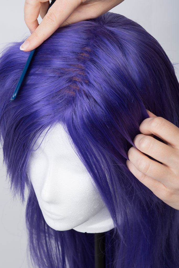 wig with a wefted top